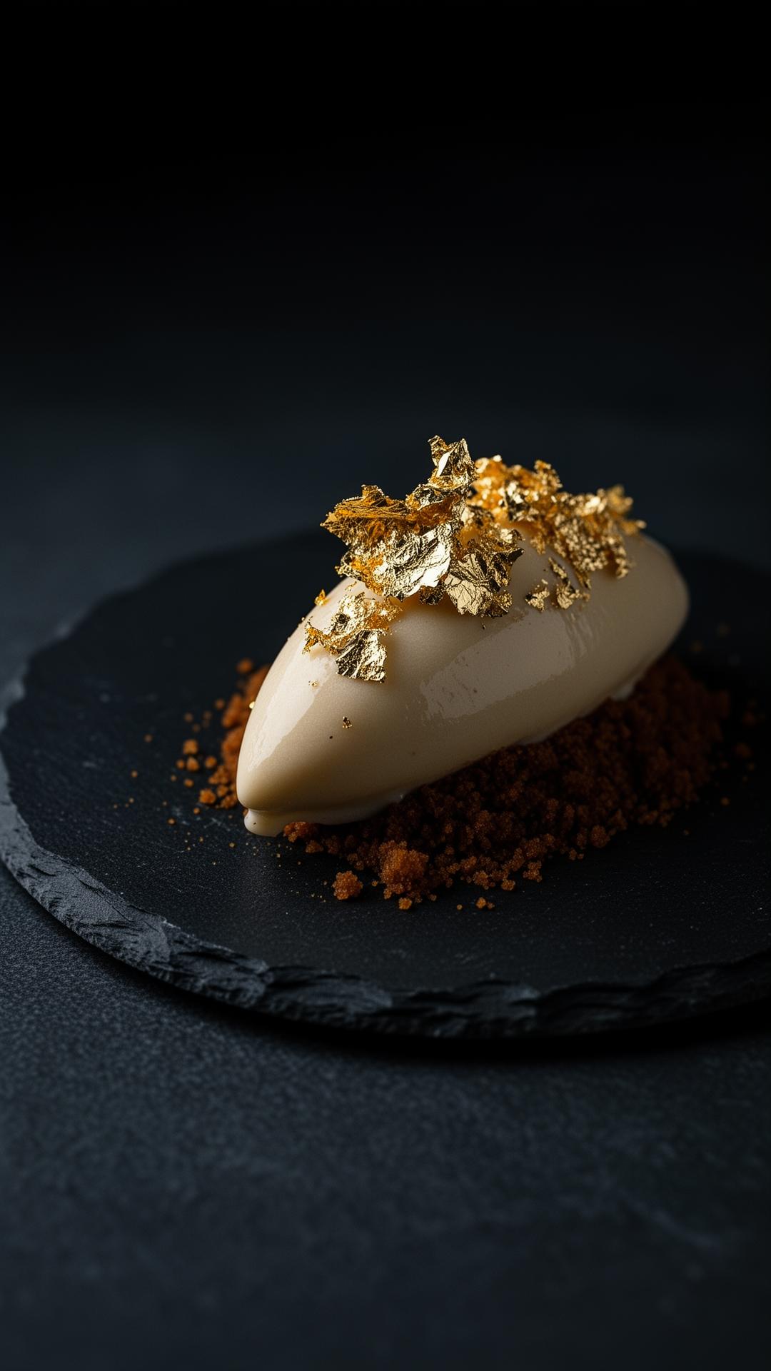 Warm knafeh with pistachios and orange-blossom syrup